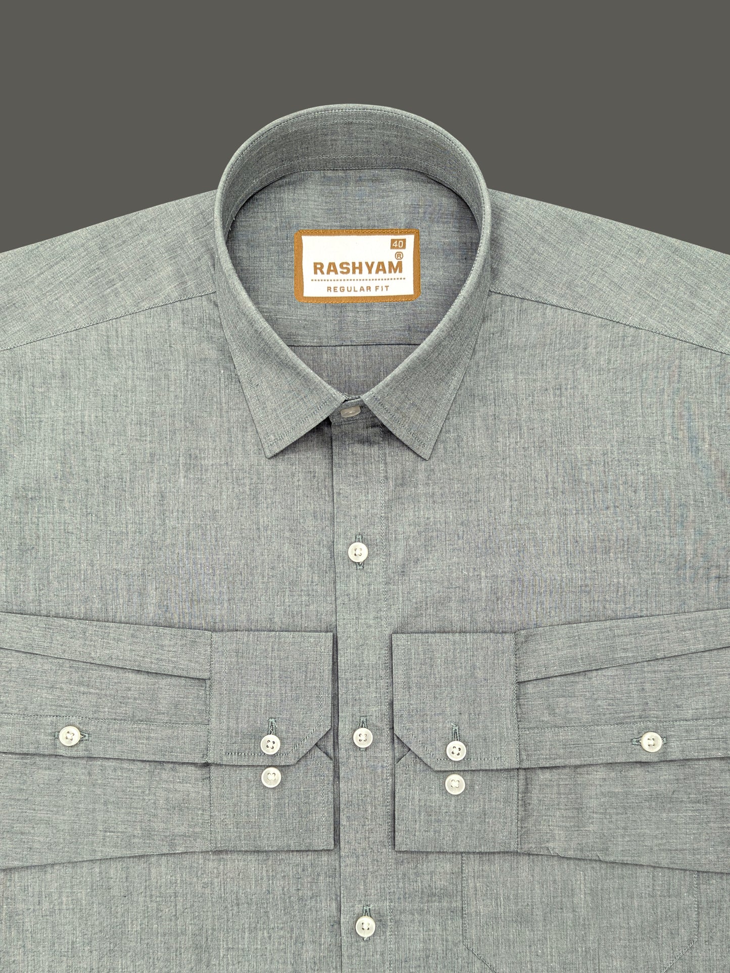 Chianti Premium Oxford Cotton Friar Green Formal Shirt For Men