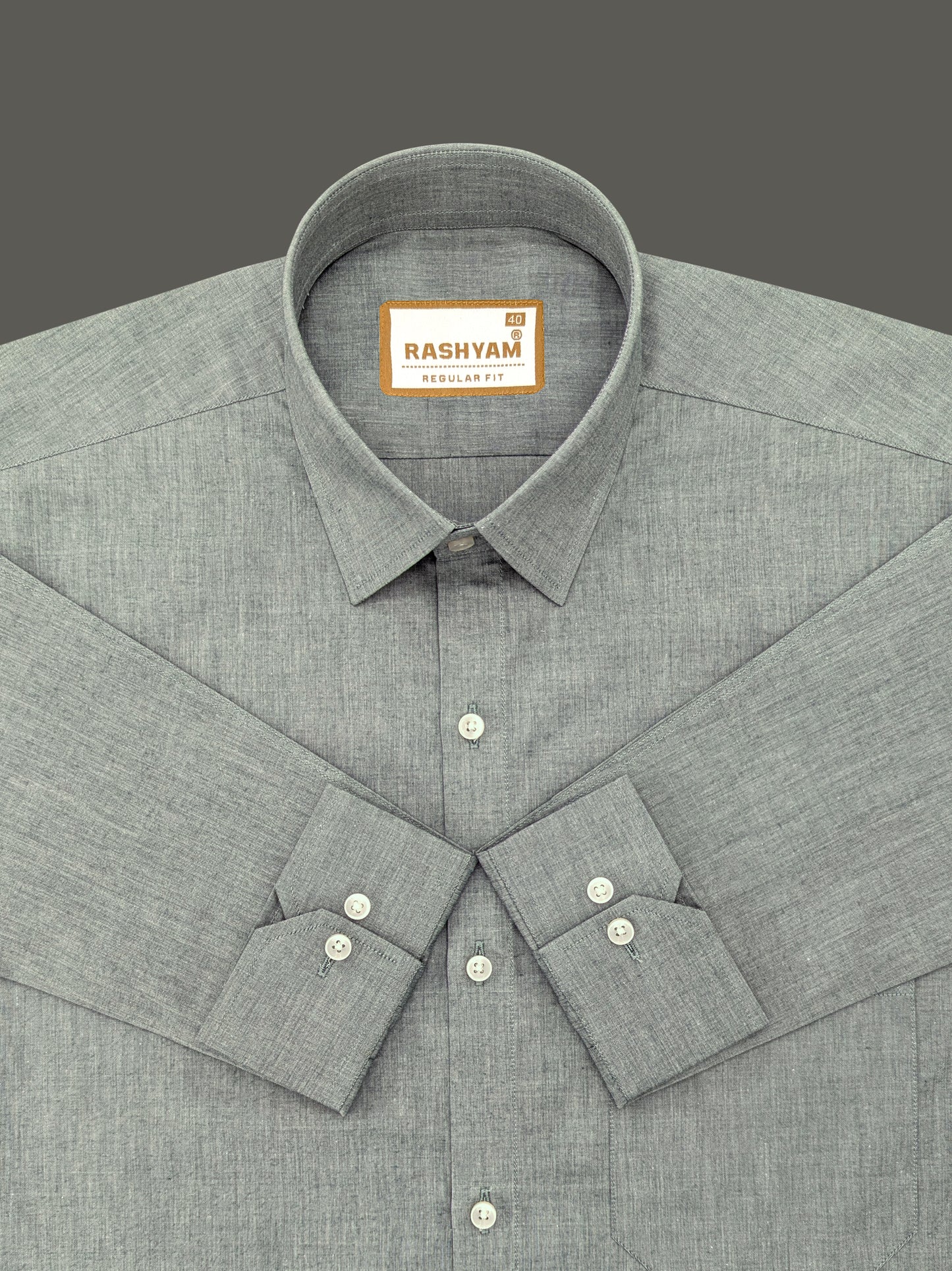 Chianti Premium Oxford Cotton Friar Green Formal Shirt For Men