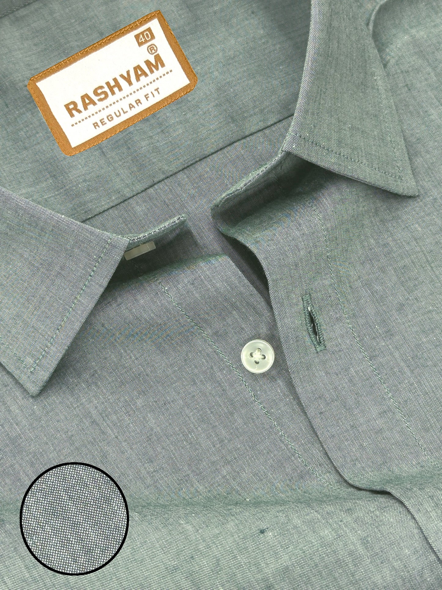 Chianti Premium Oxford Cotton Friar Green Formal Shirt For Men