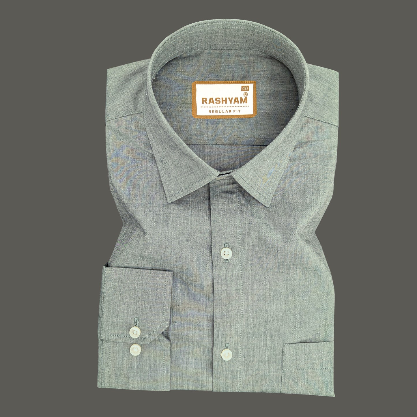 Chianti Premium Oxford Cotton Friar Green Formal Shirt For Men