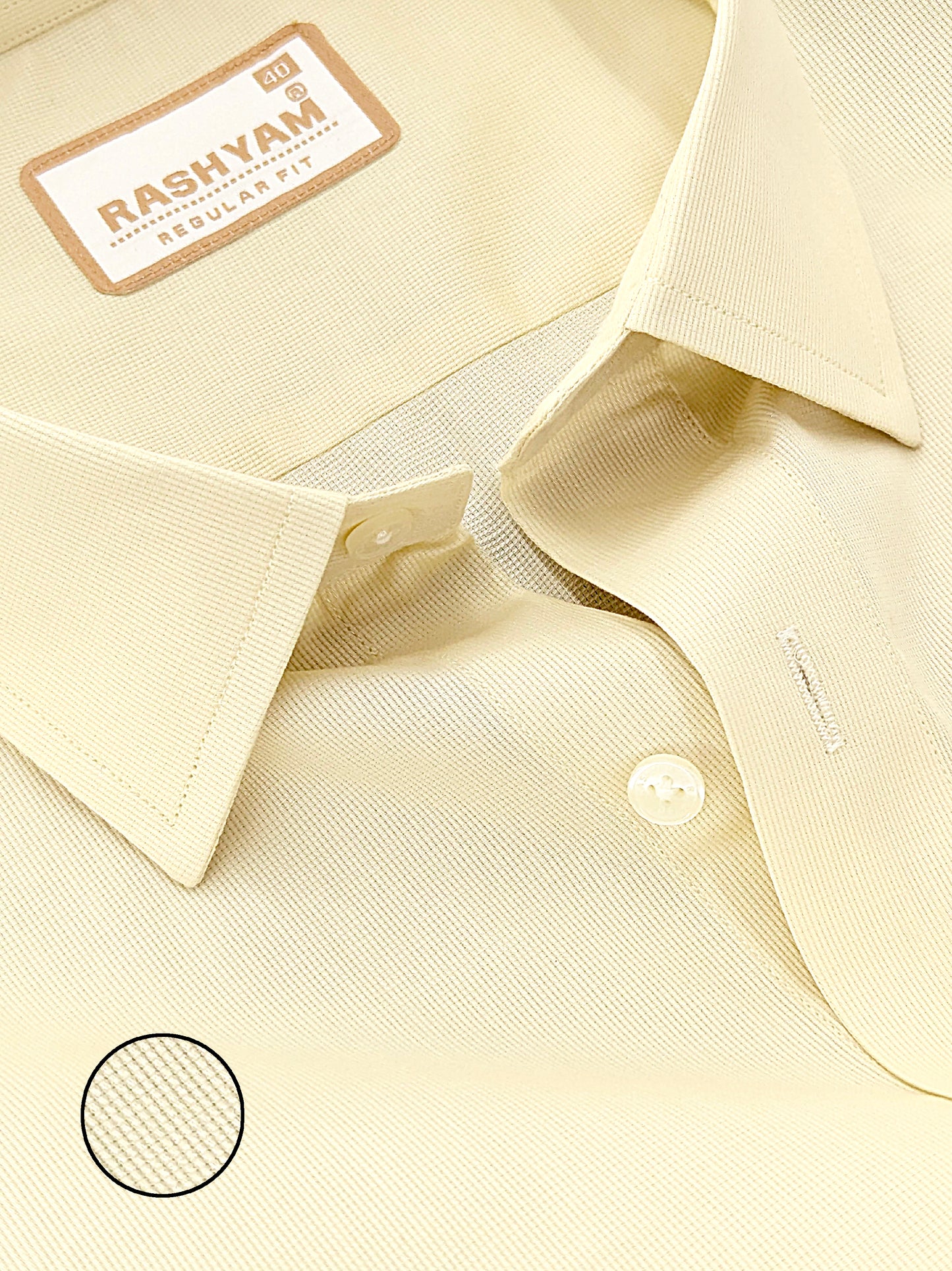 Casia Light Cream Premium Cotton Formal Shirt For Men