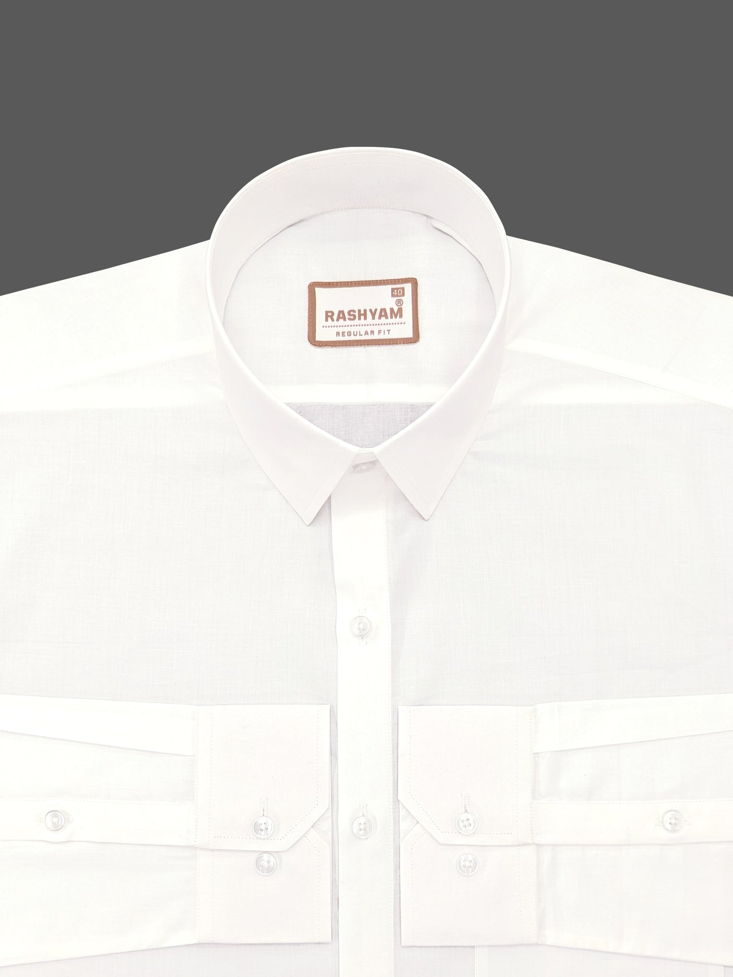 Bright White Premium Giza Cotton Shirt