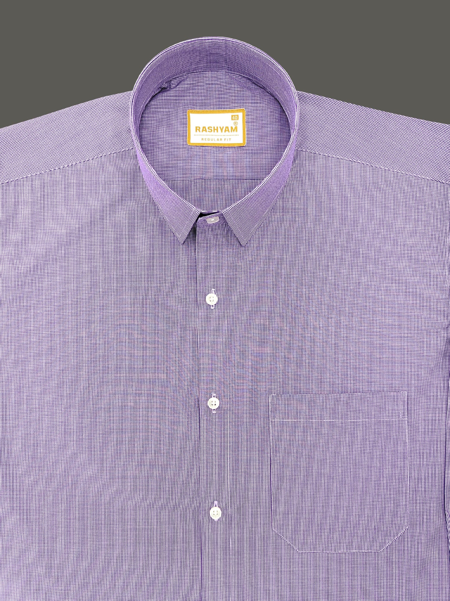 Crotone Premium Wisteria Checks Formal Shirt For Men