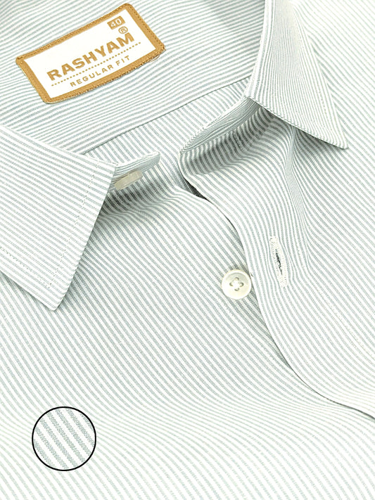 Corporate Luxury Cotton Light Grey Lining Formal Shirt for men