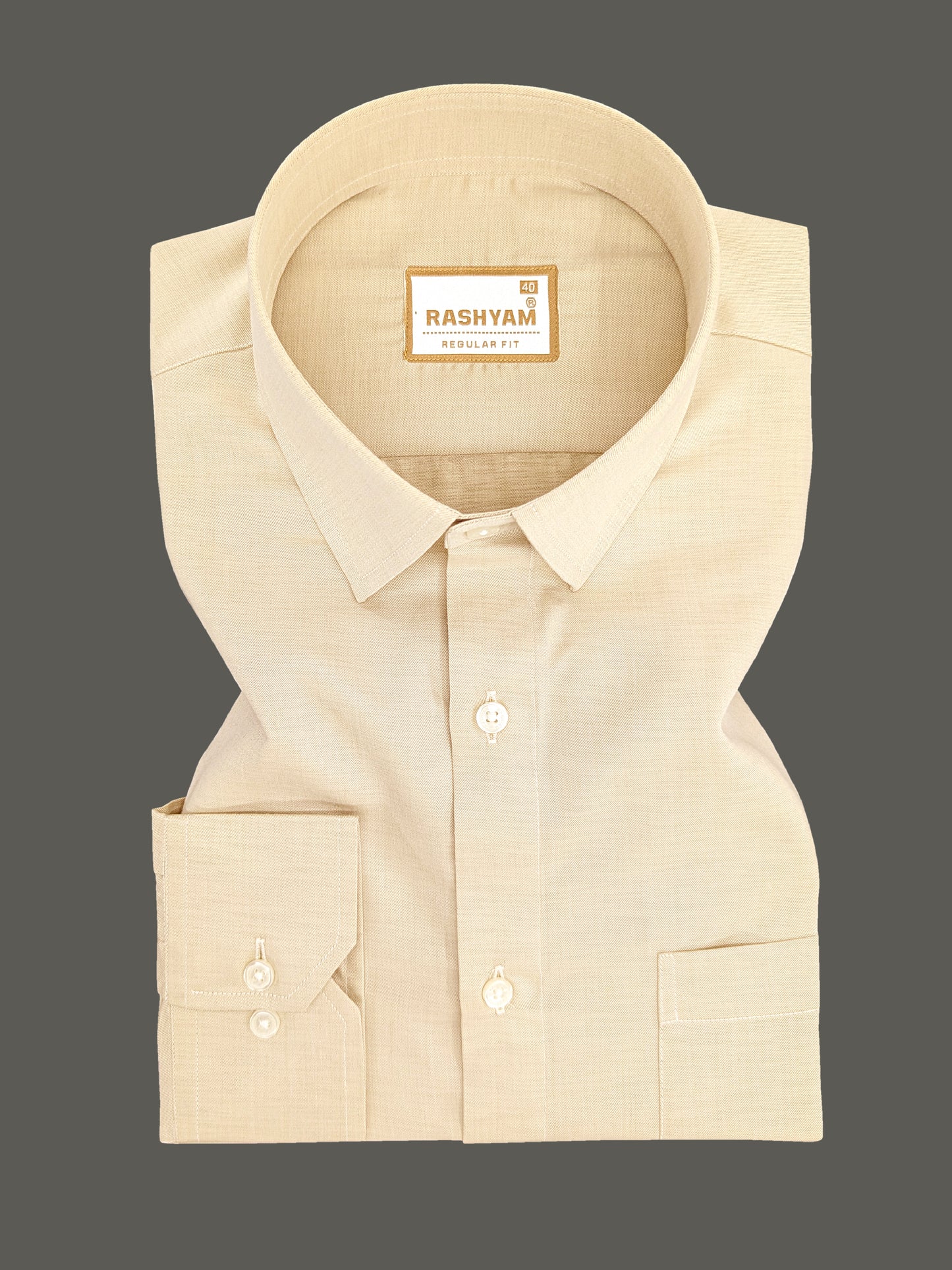 Volterra Shining Brown Premium Formal Shirt For Mens
