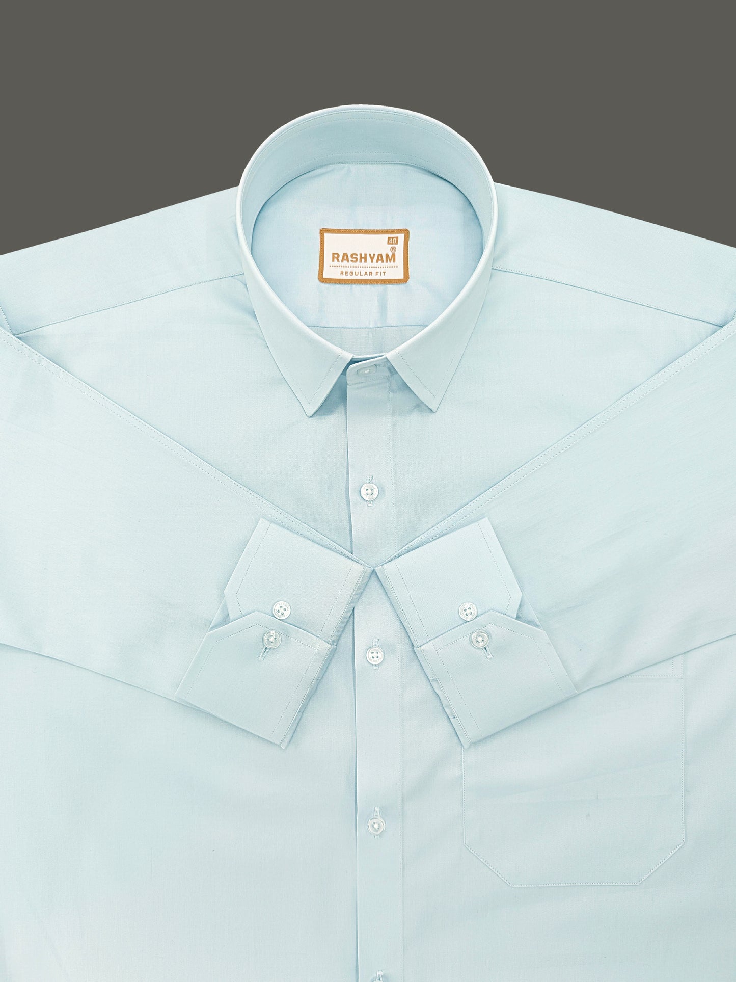 Avellino Luxurious Ice Blue Super Soft Cotton Shirt For Men