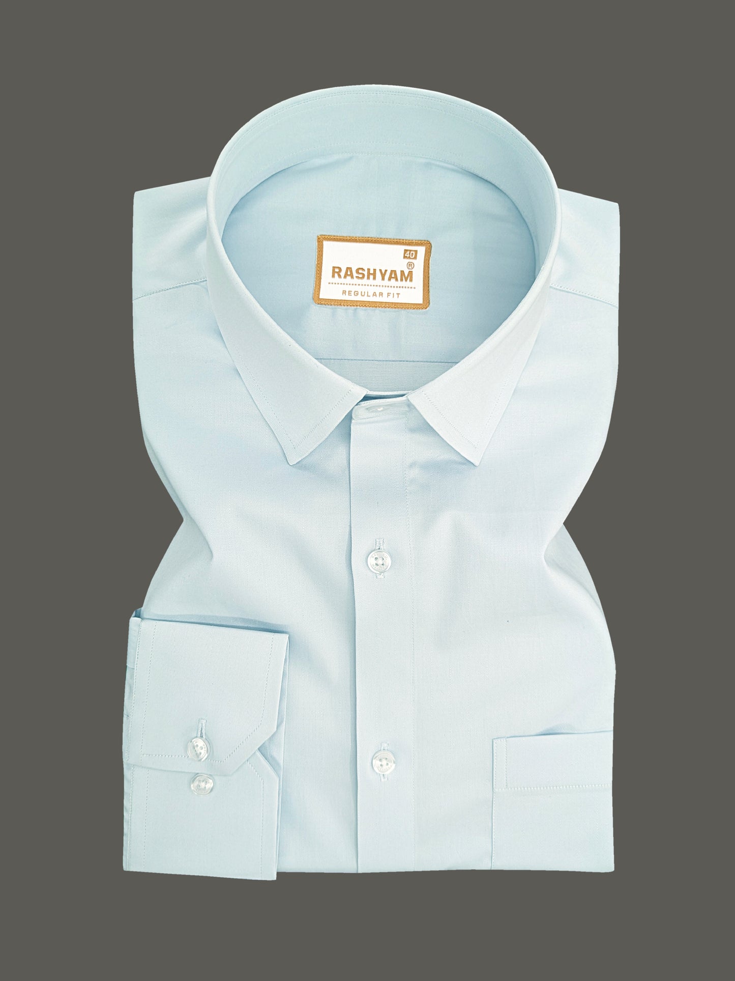 Avellino Luxurious Ice Blue Super Soft Cotton Shirt For Men