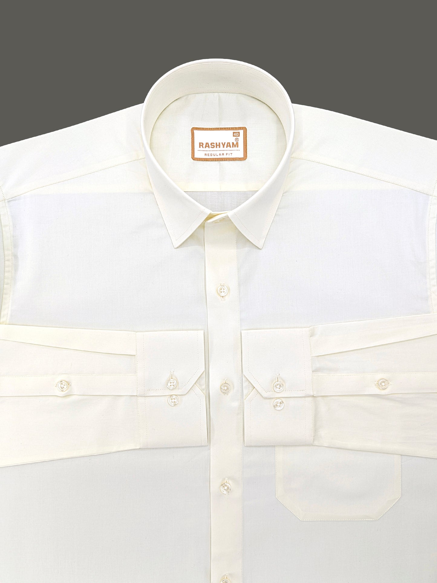 Avellino Luxurious Light Creamy Soft Cotton Shirt For Men