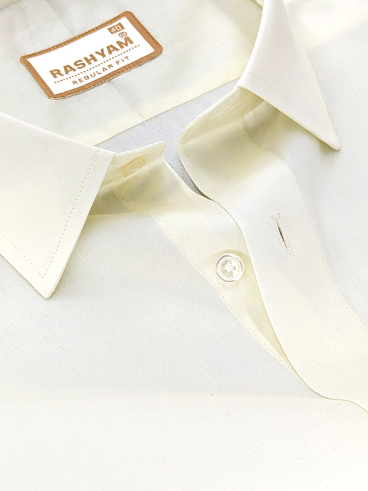 Avellino Luxurious Light Creamy Soft Cotton Shirt For Men