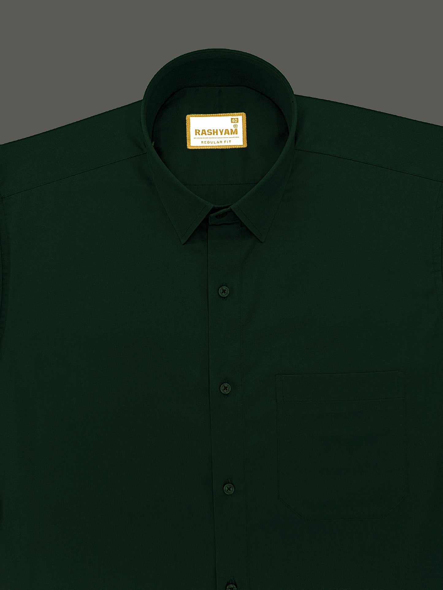 Avellino Luxurious Dark Green Soft Cotton Shirt For Men