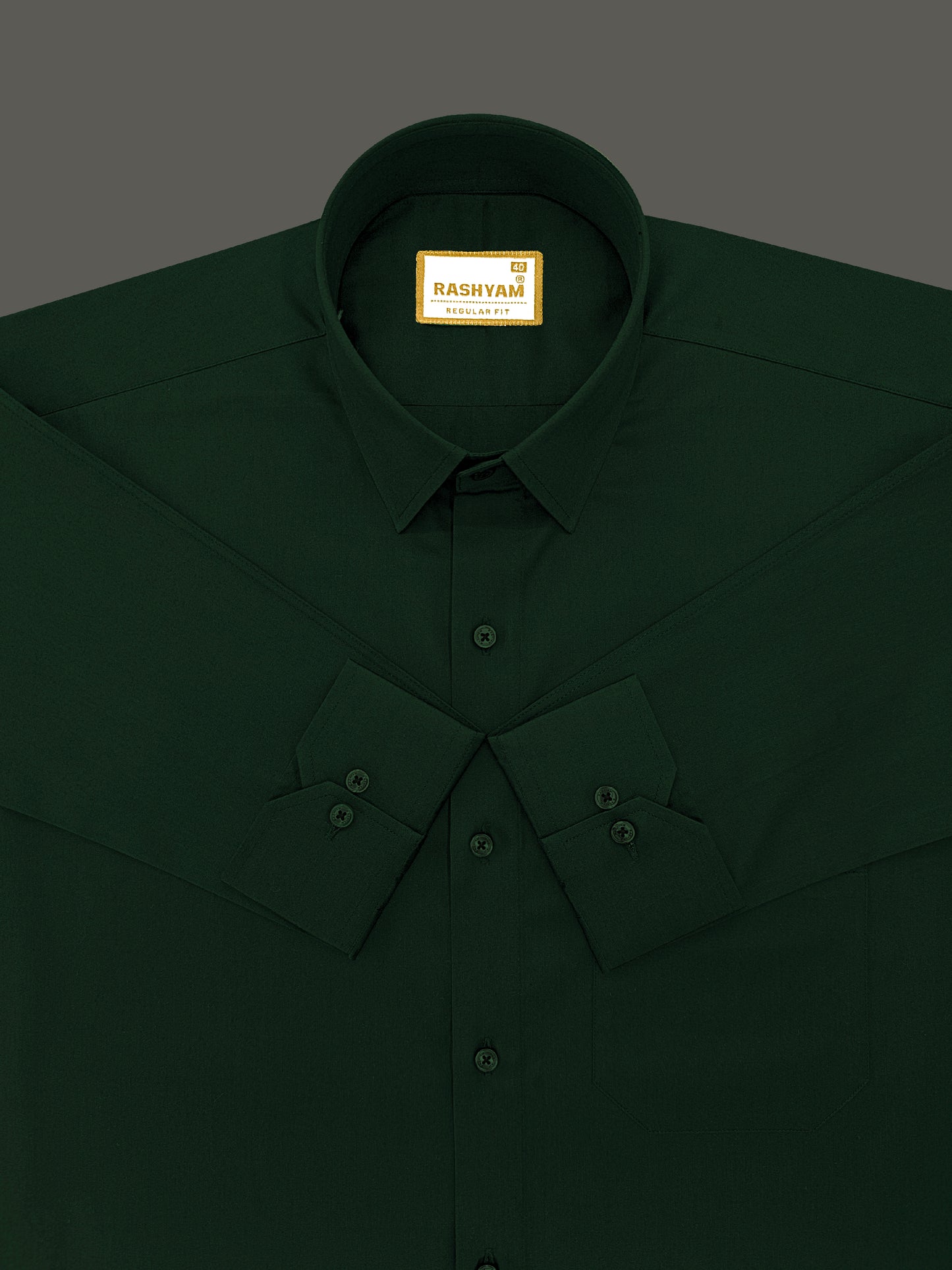 Avellino Luxurious Dark Green Soft Cotton Shirt For Men