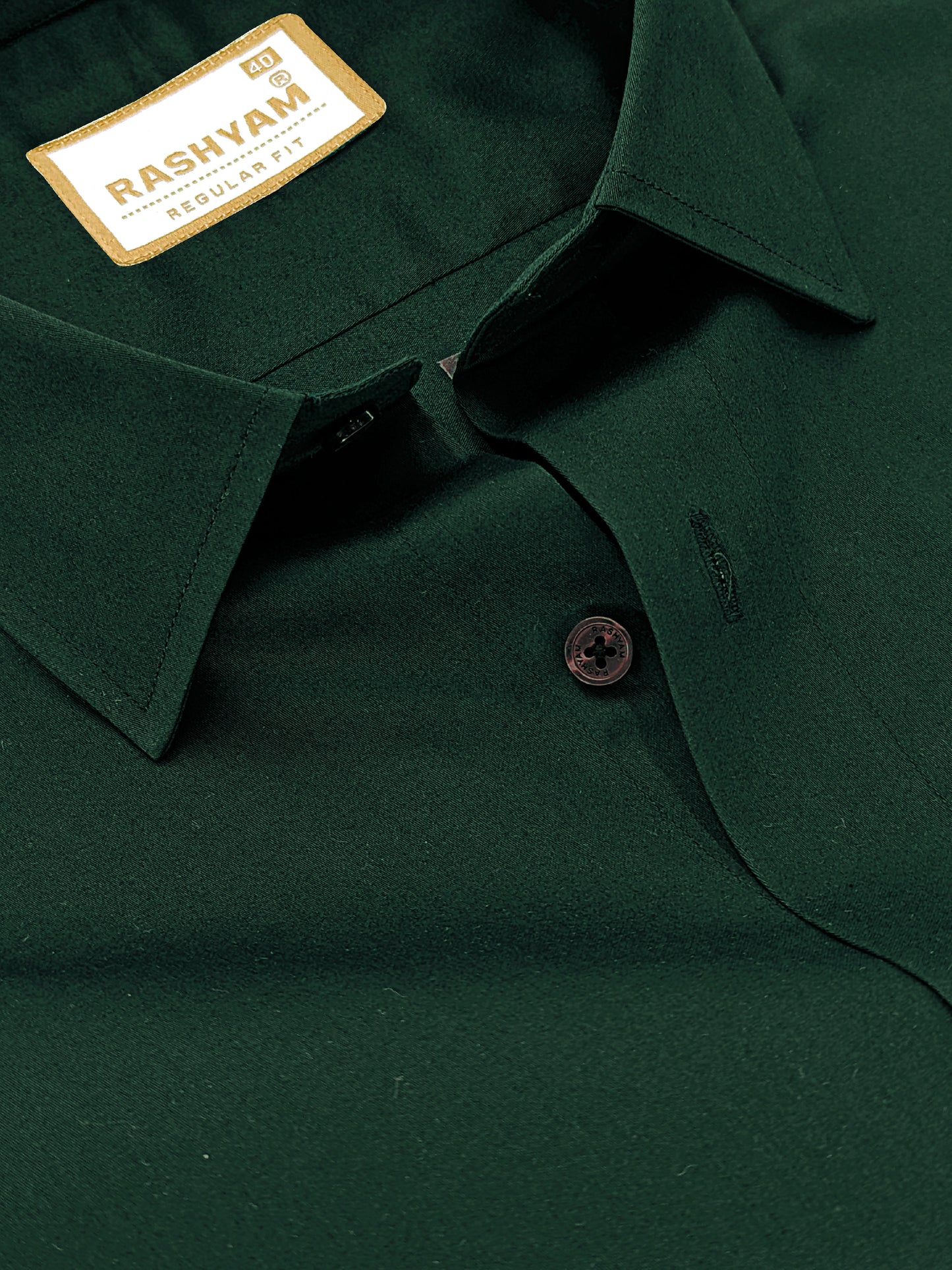Avellino Luxurious Dark Green Soft Cotton Shirt For Men