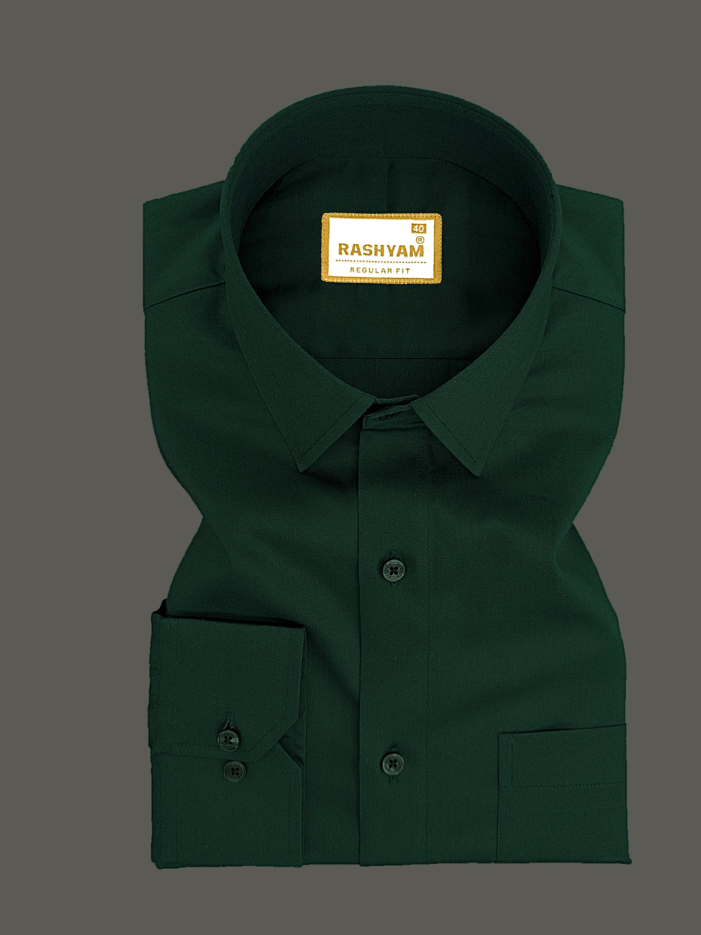 Avellino Luxurious Dark Green Soft Cotton Shirt For Men