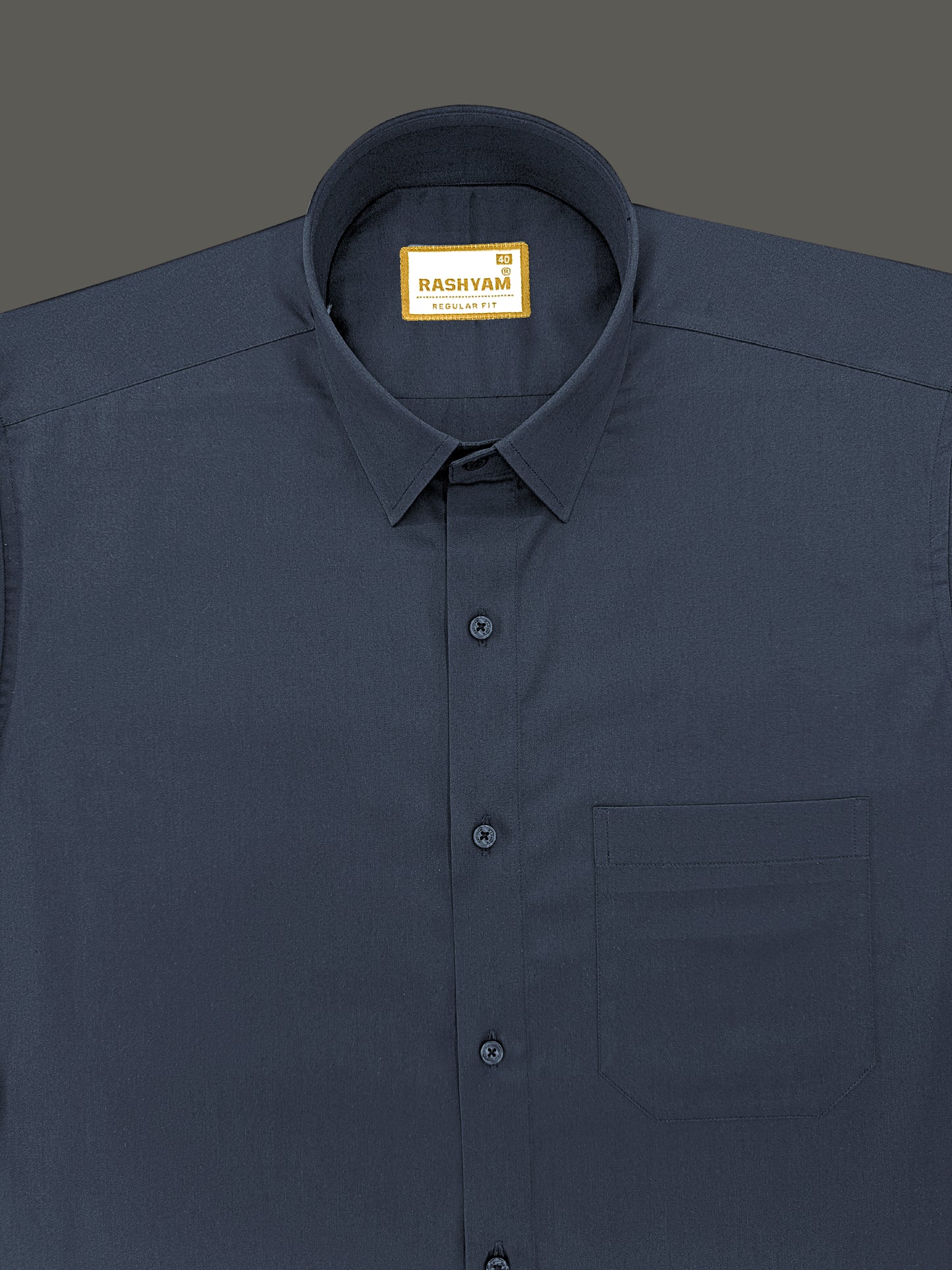Avellino Luxurious Dark Grey Soft Cotton Shirt For Men