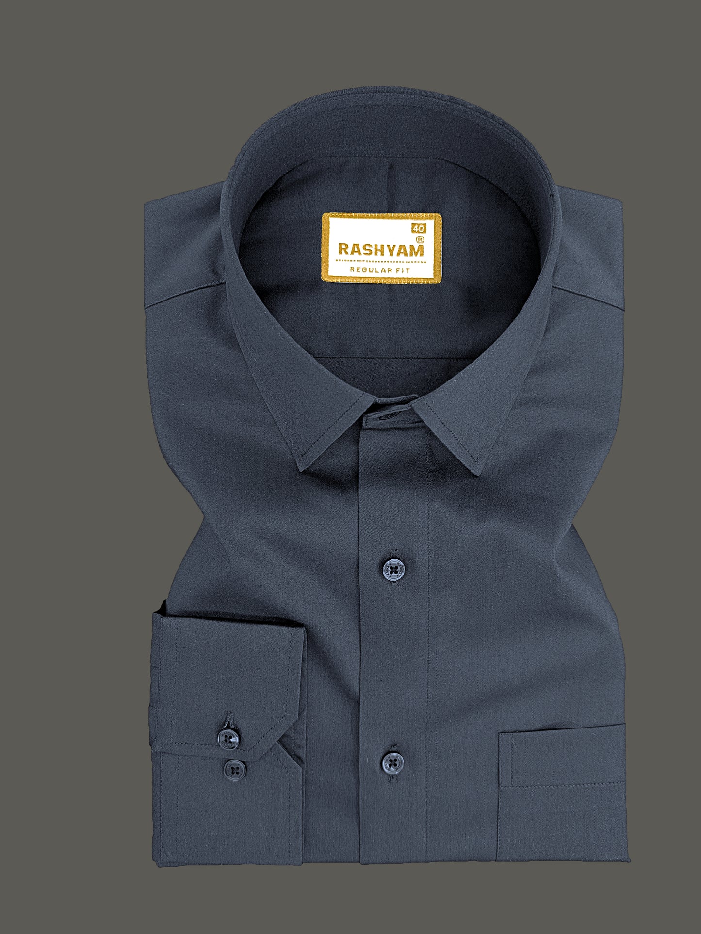 Avellino Luxurious Dark Grey Soft Cotton Shirt For Men