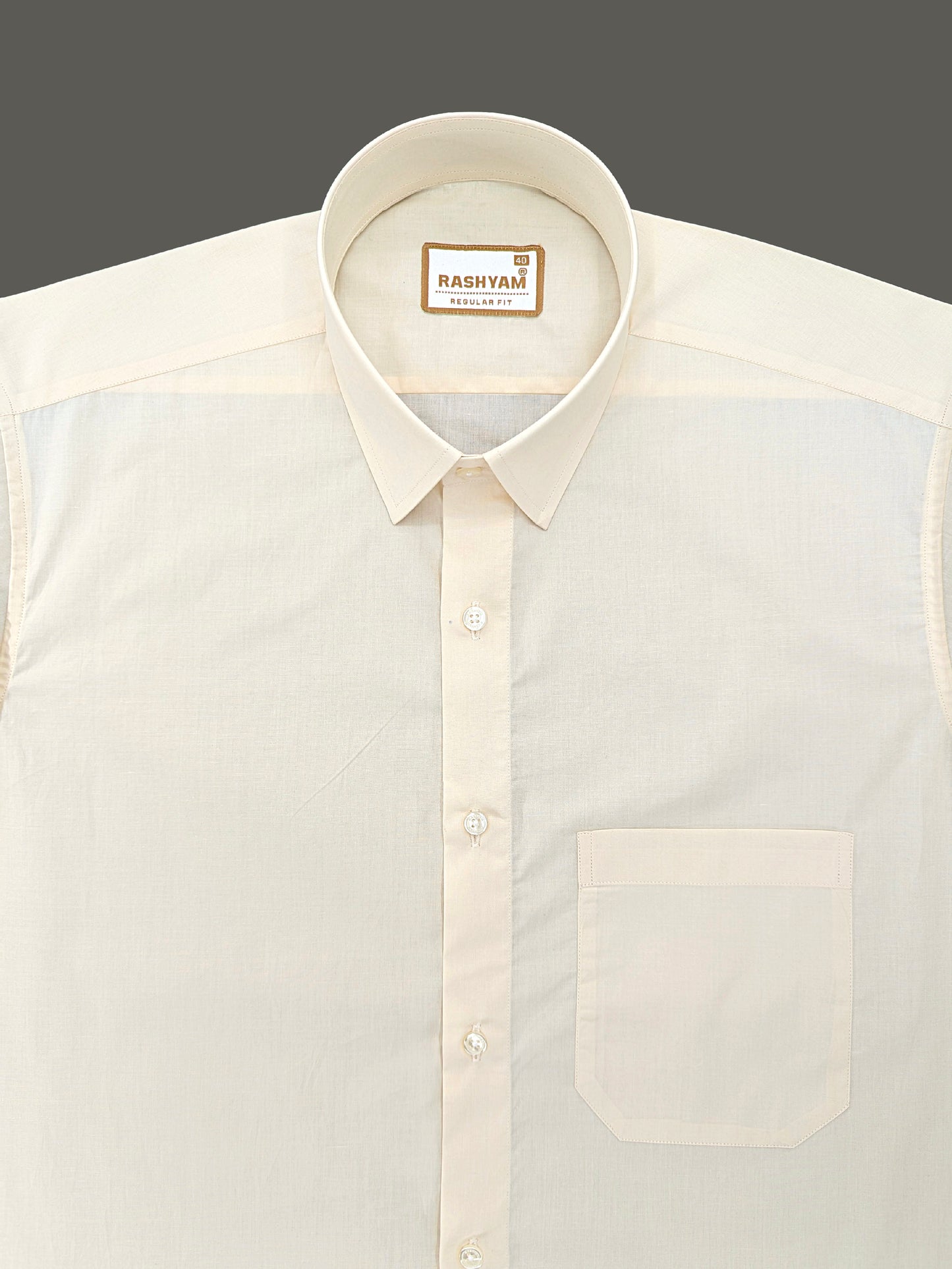 Compiano Premium Giza Cotton Butter Creamy Formal Shirt