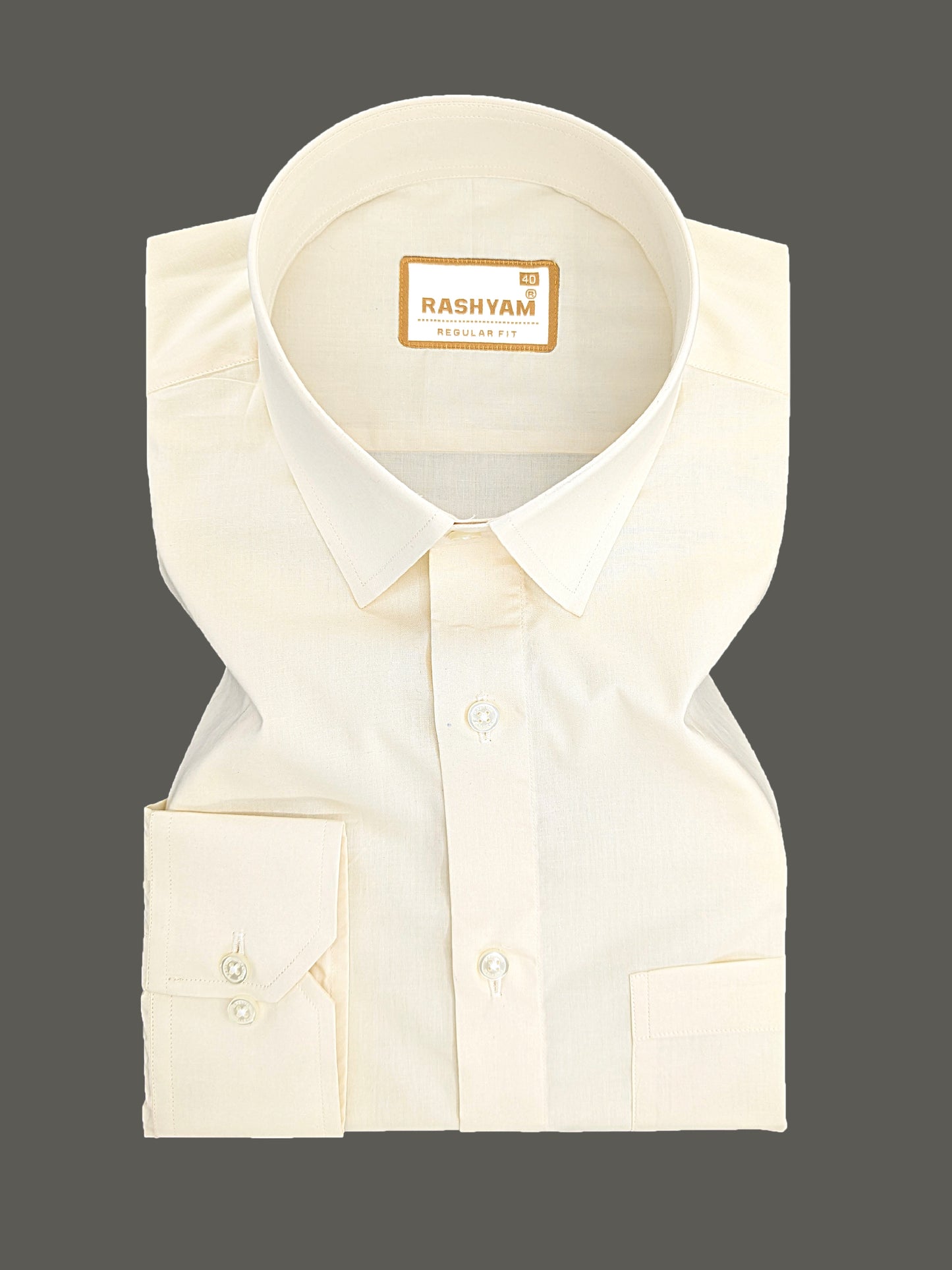 Compiano Premium Giza Cotton Butter Creamy Formal Shirt