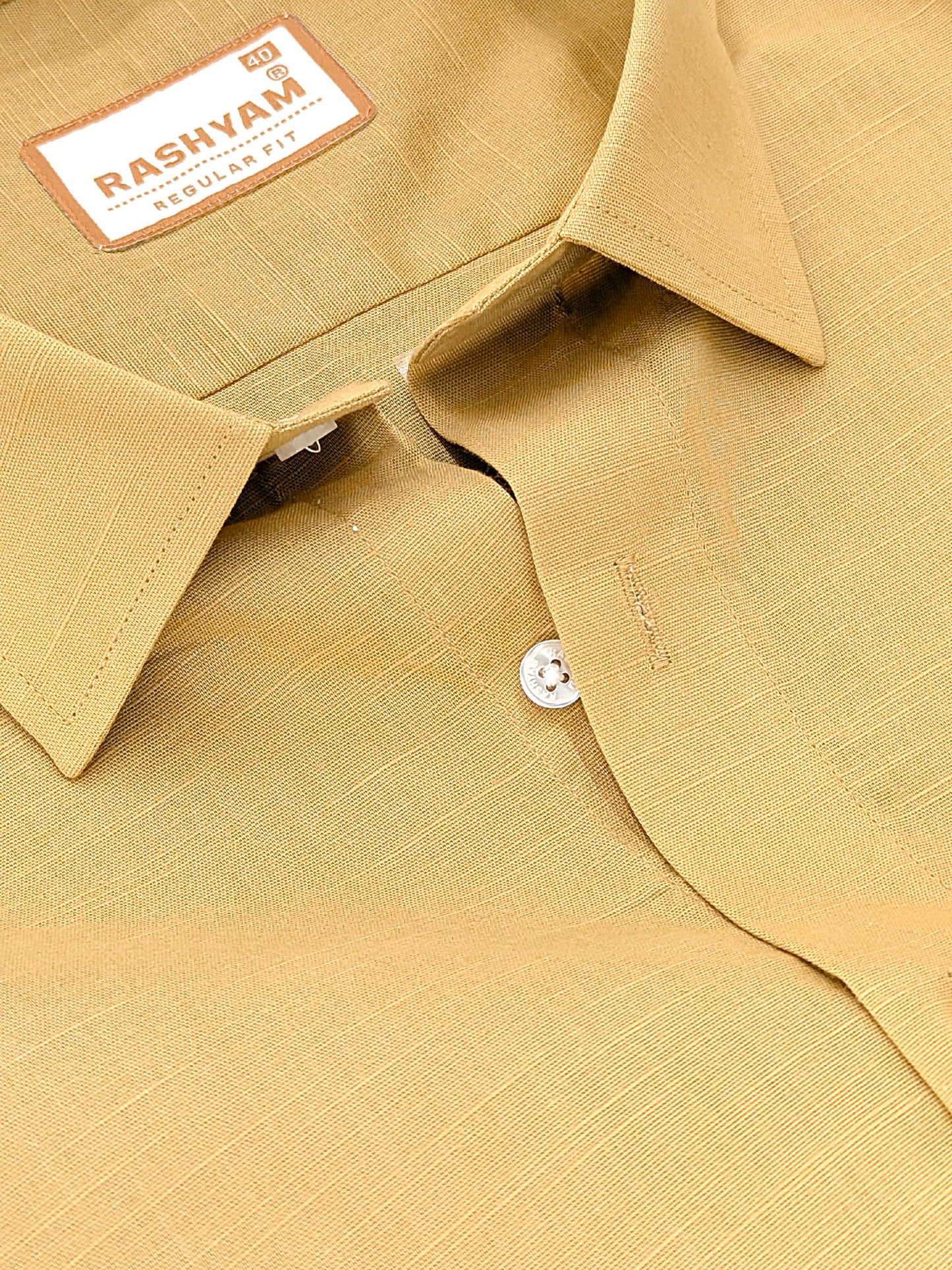 Barboni Mustard Yellow Luxurious Italian Linen Shirt