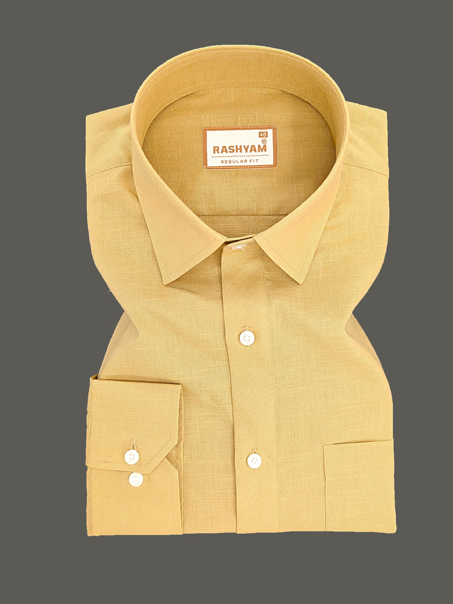 Barboni Mustard Yellow Luxurious Italian Linen Shirt