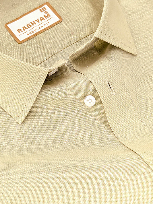 Barboni Desert Khaki Luxurious Italian Linen Shirt