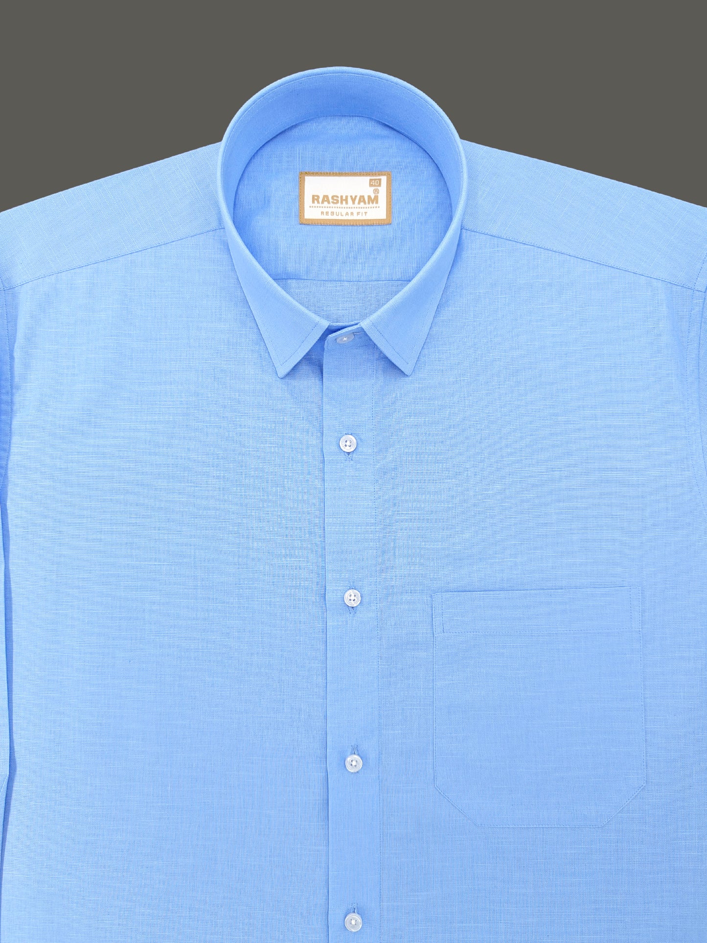 Abruzzo Premium Sky Blue Linen Formal Shirt
