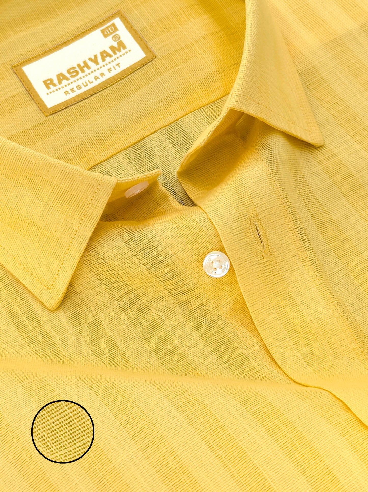 Yellow Line Luxurious Italian Linen Shirt