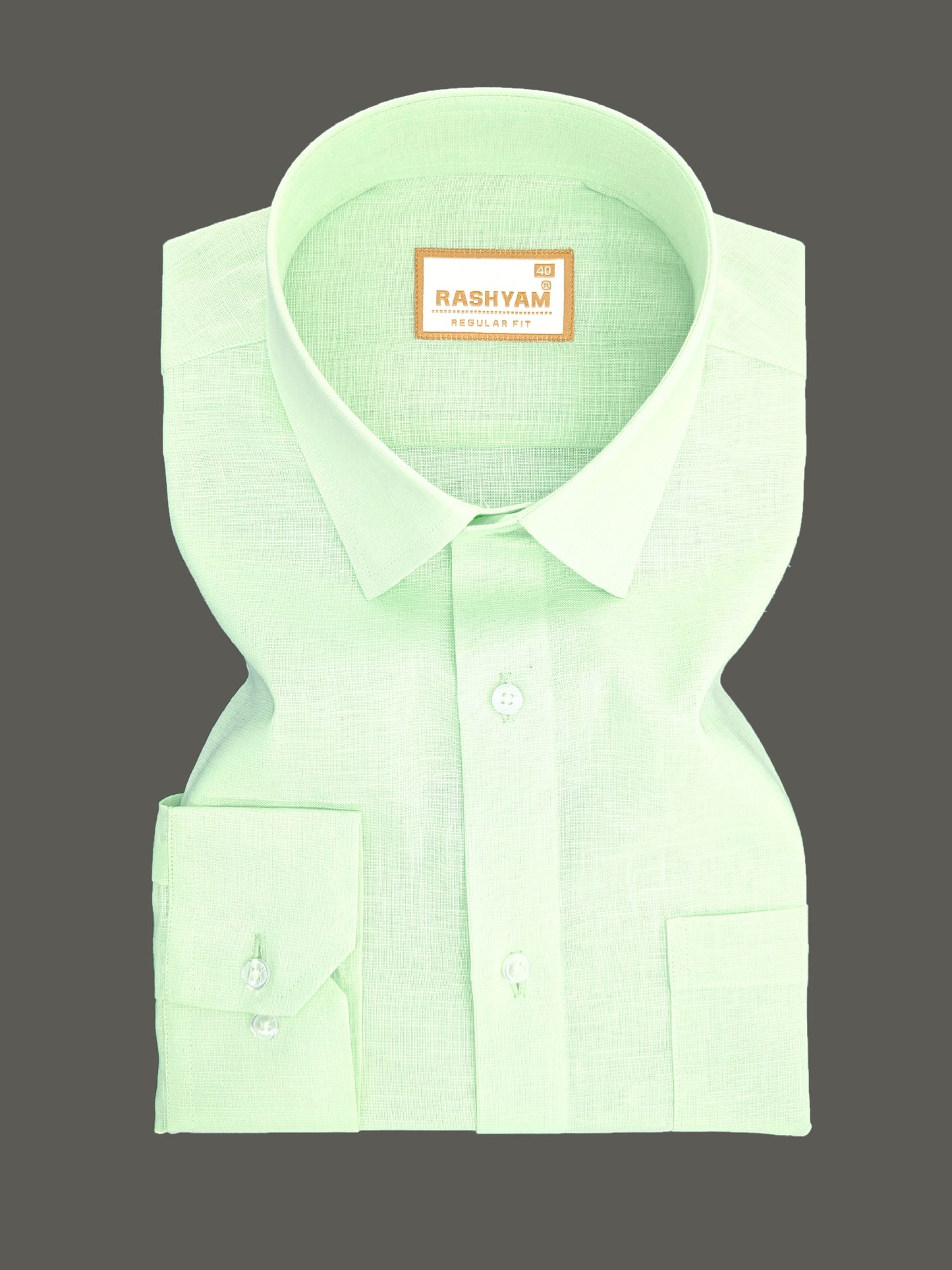 Pastel Green Luxurious Italian Linen Shirt