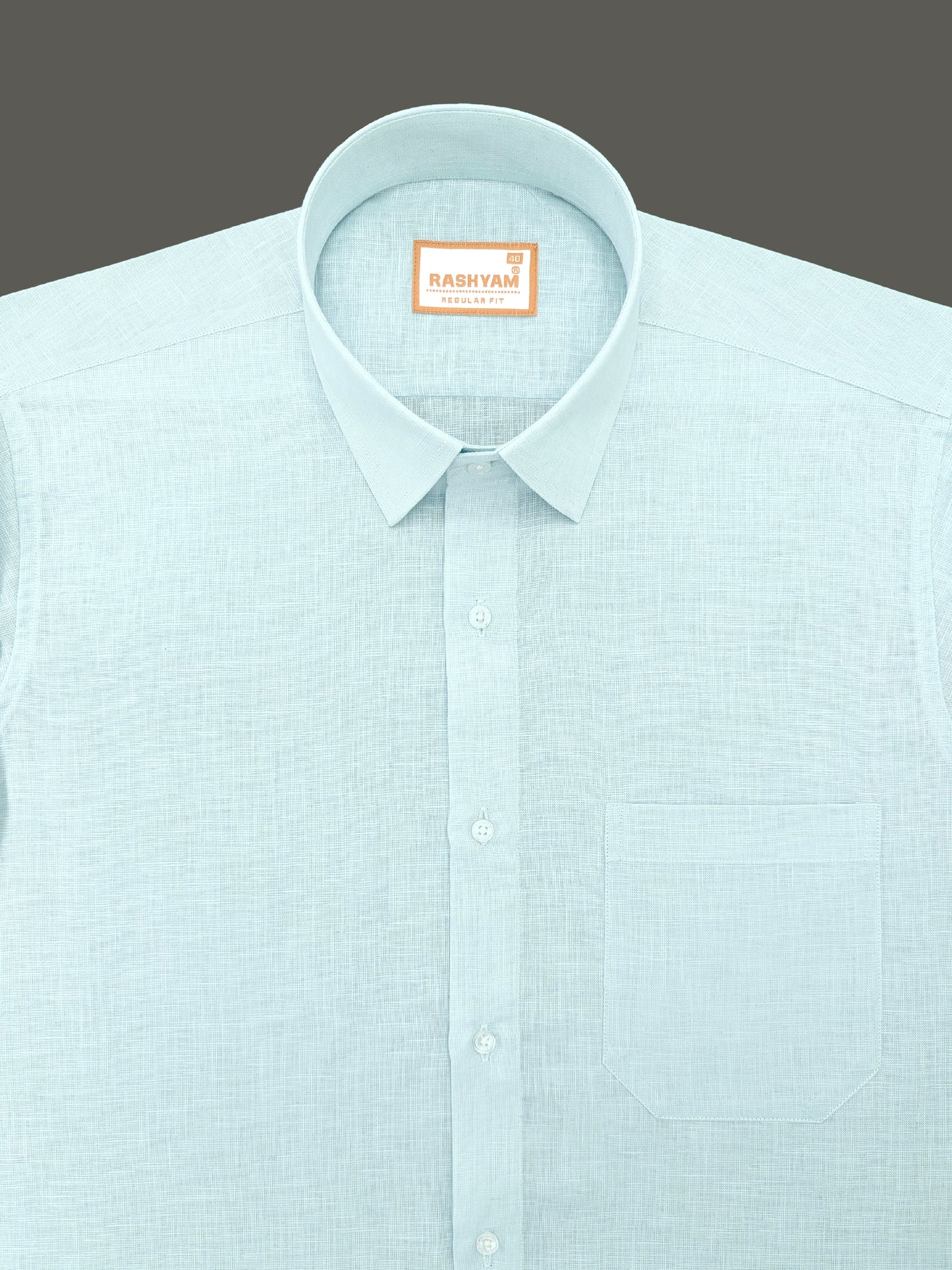 Ice Blue Luxurious Italian Linen Shirt