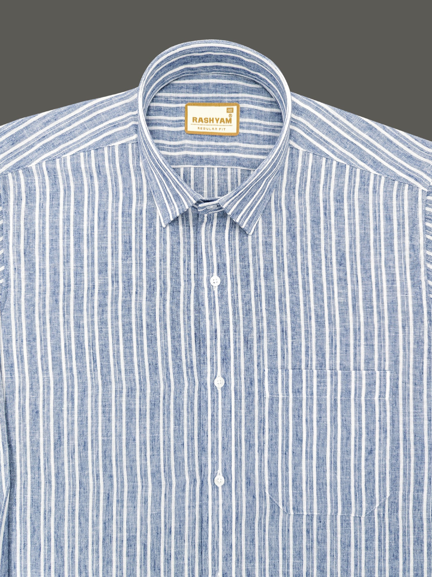 Milano Riviera Blue Striped Formal Shirt