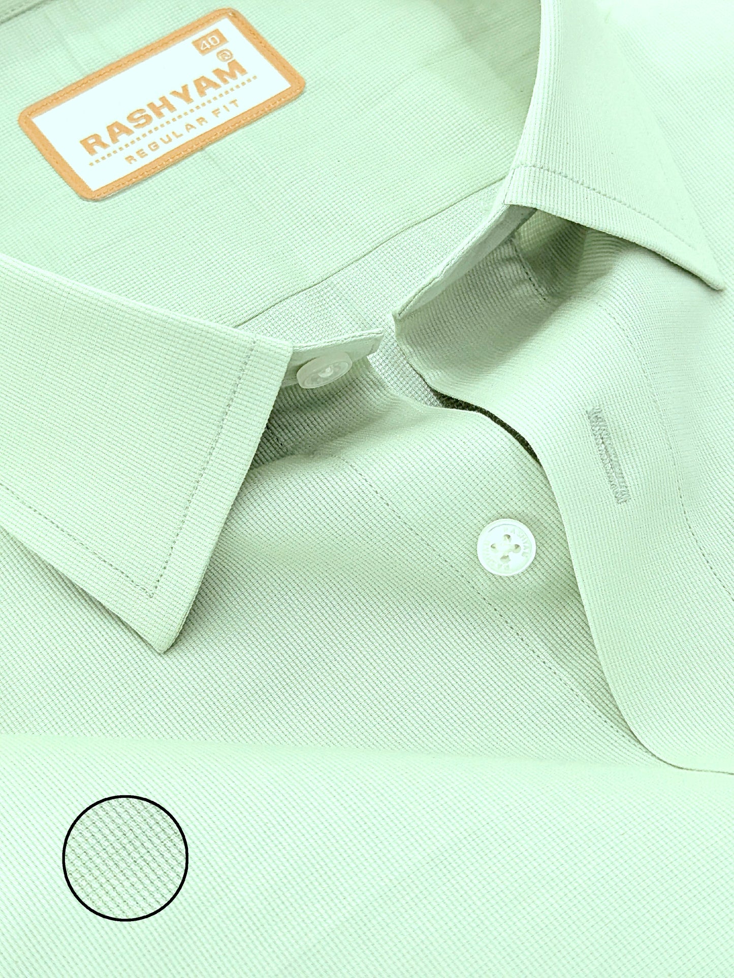 Casia Light Green Premium Cotton Formal Shirt For Men