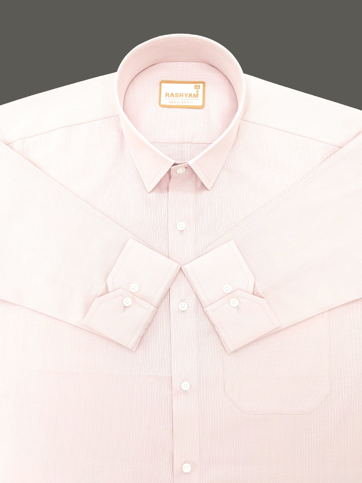 Casia Light Pink Premium Cotton Formal Shirt For Men