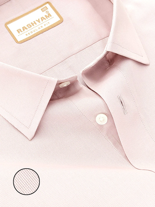 Casia Light Pink Premium Cotton Formal Shirt For Men