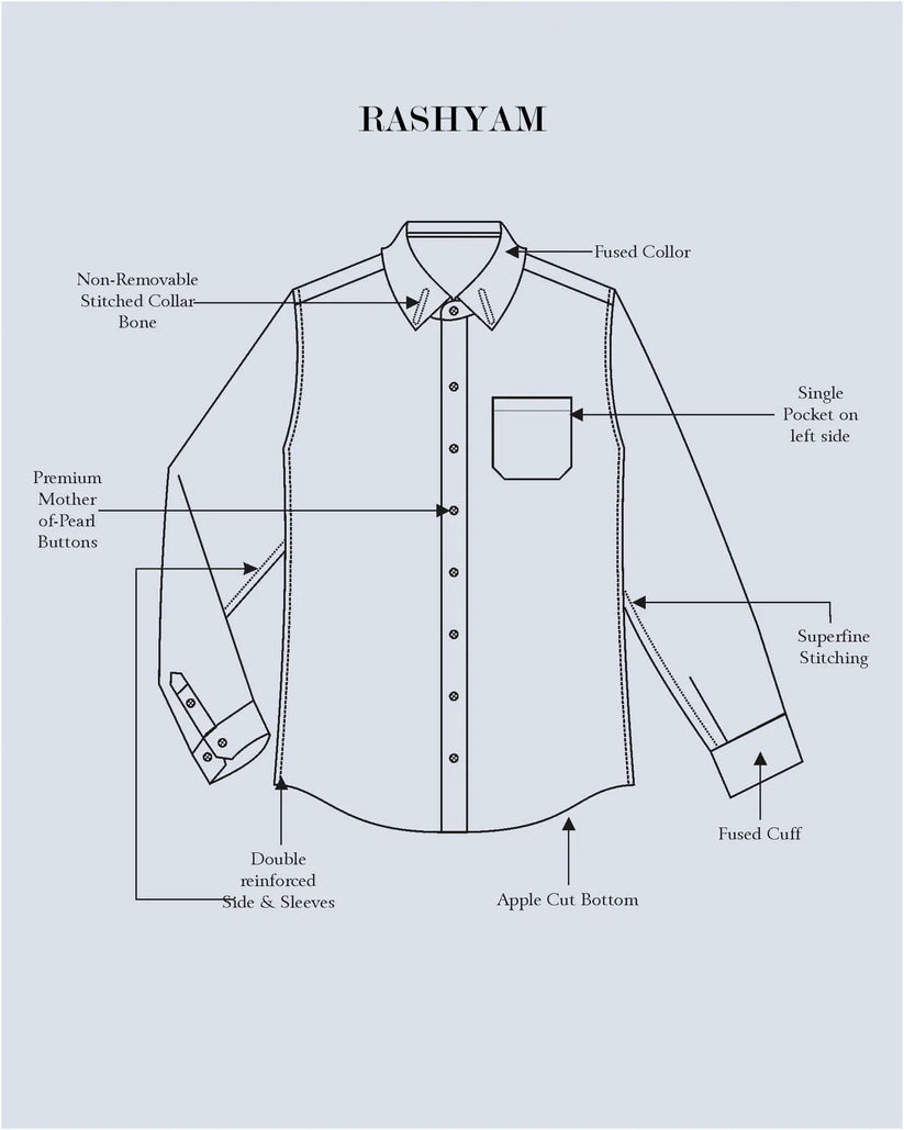 Crotone Light Blue Premium Cotton Formal Shirt For Men