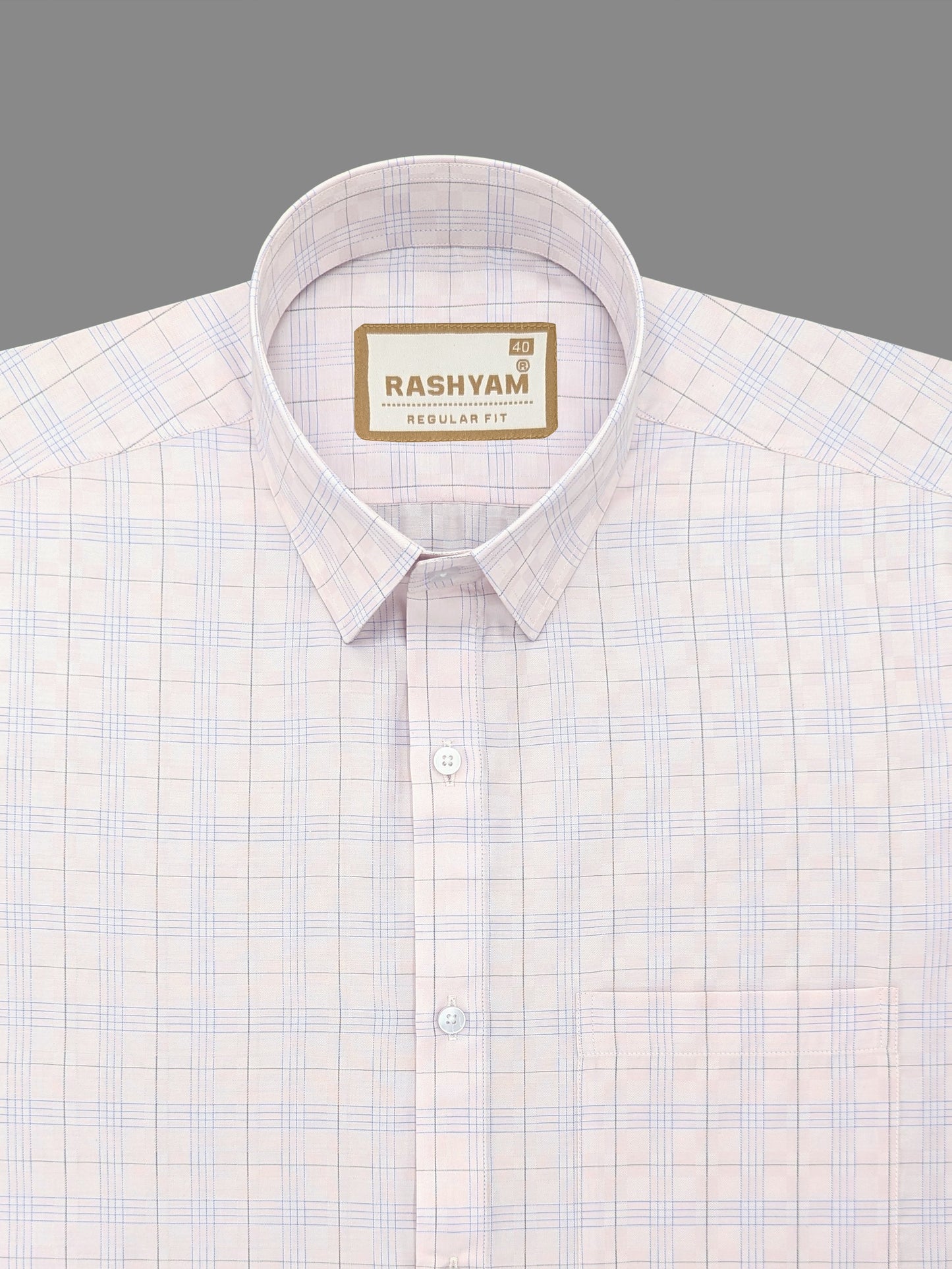 Antonello Light Pink With Blue Box Multi Checks Premium Cotton Shirt