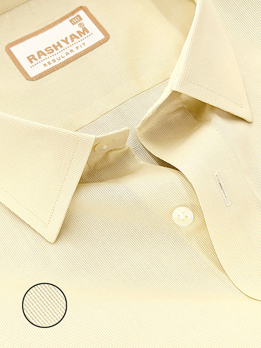 Casia Light Cream Premium Cotton Formal Shirt For Men