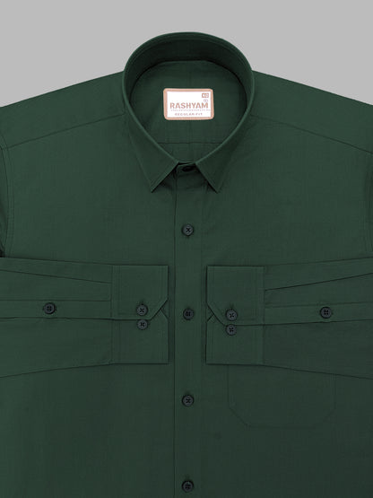 Finest Cotton Norvelle Teal Green Formal Shirt