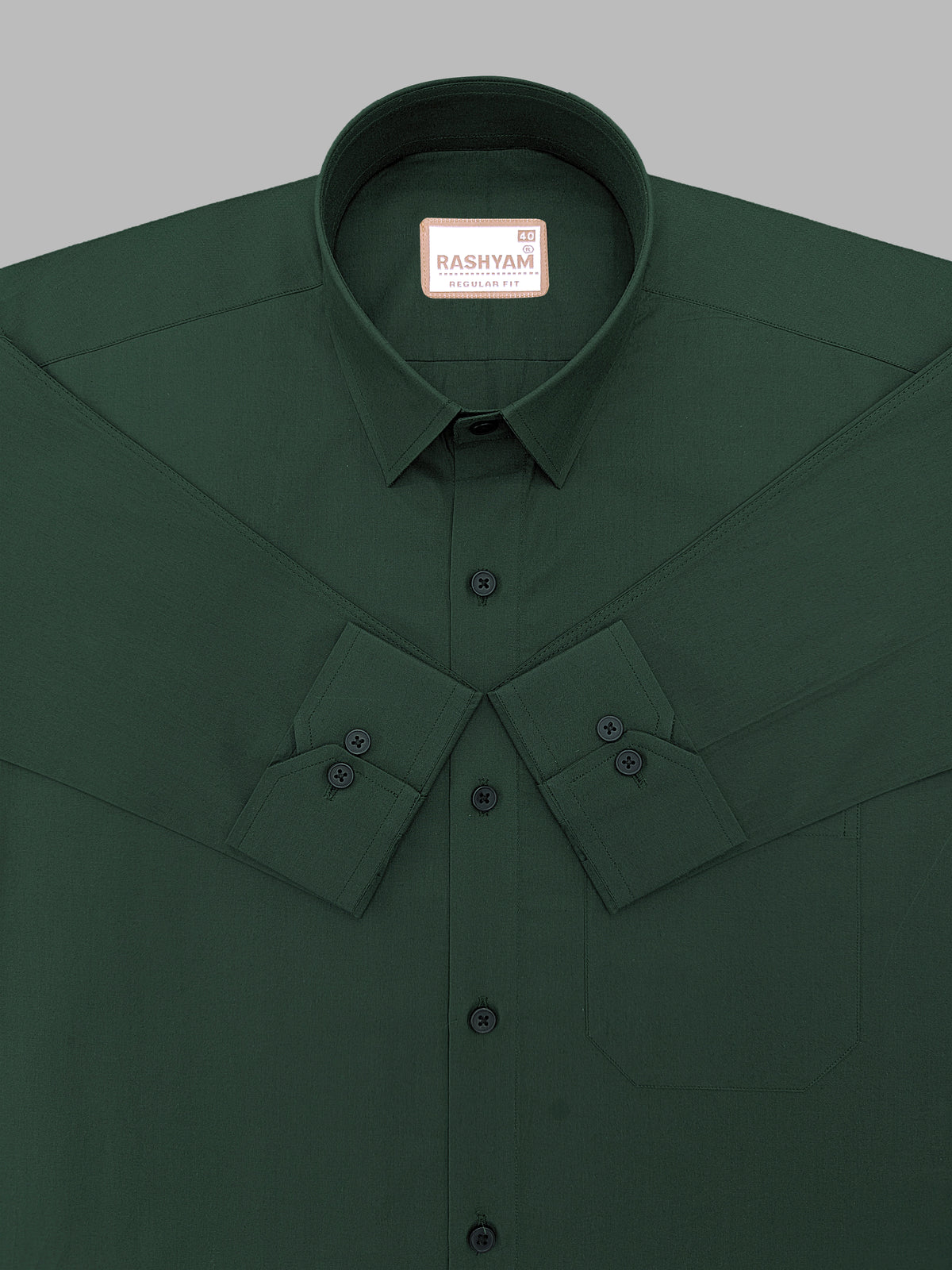 Finest Cotton Norvelle Teal Green Formal Shirt