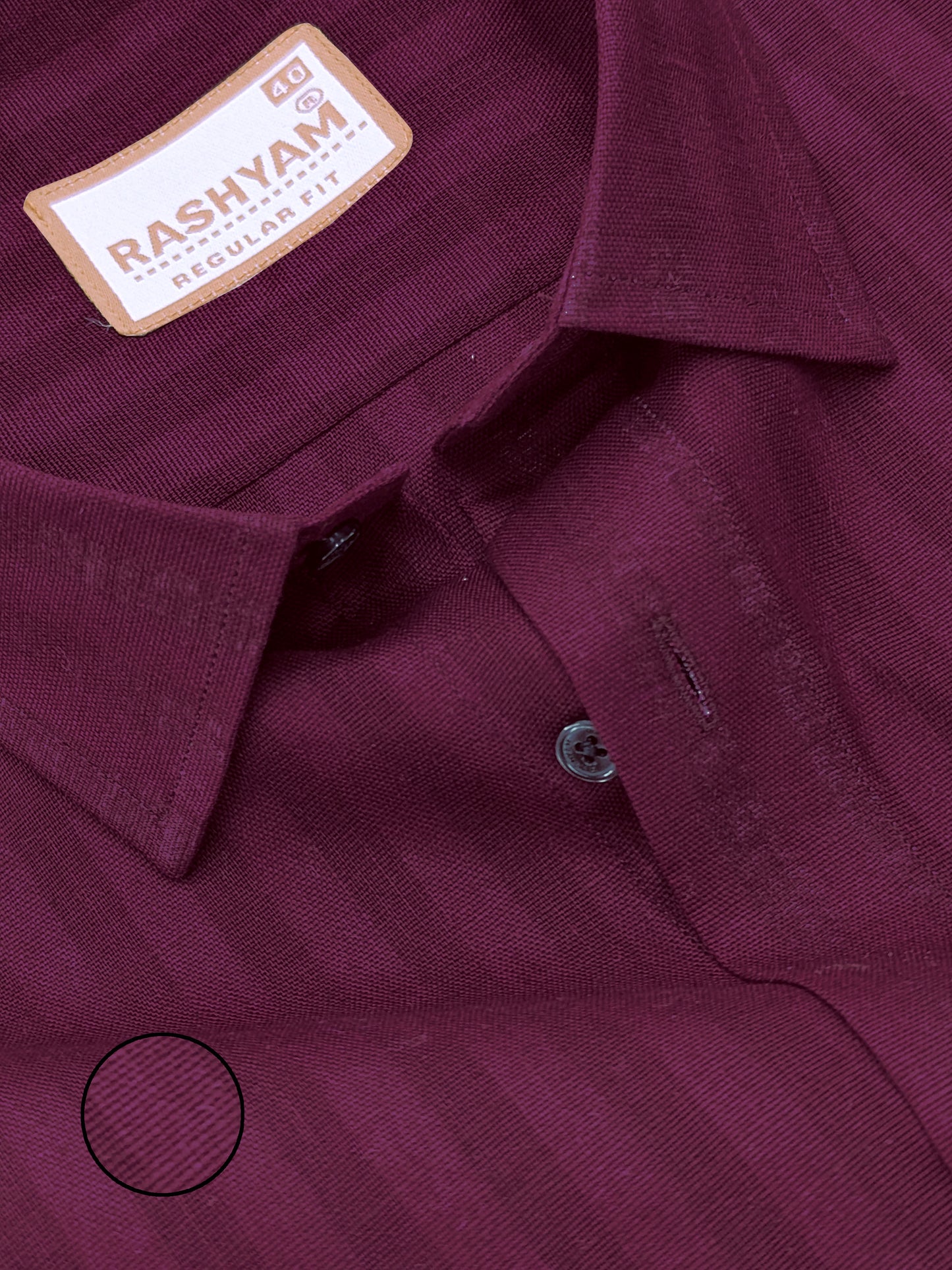 Maroon Line Luxurious Linen Cotton Shirt