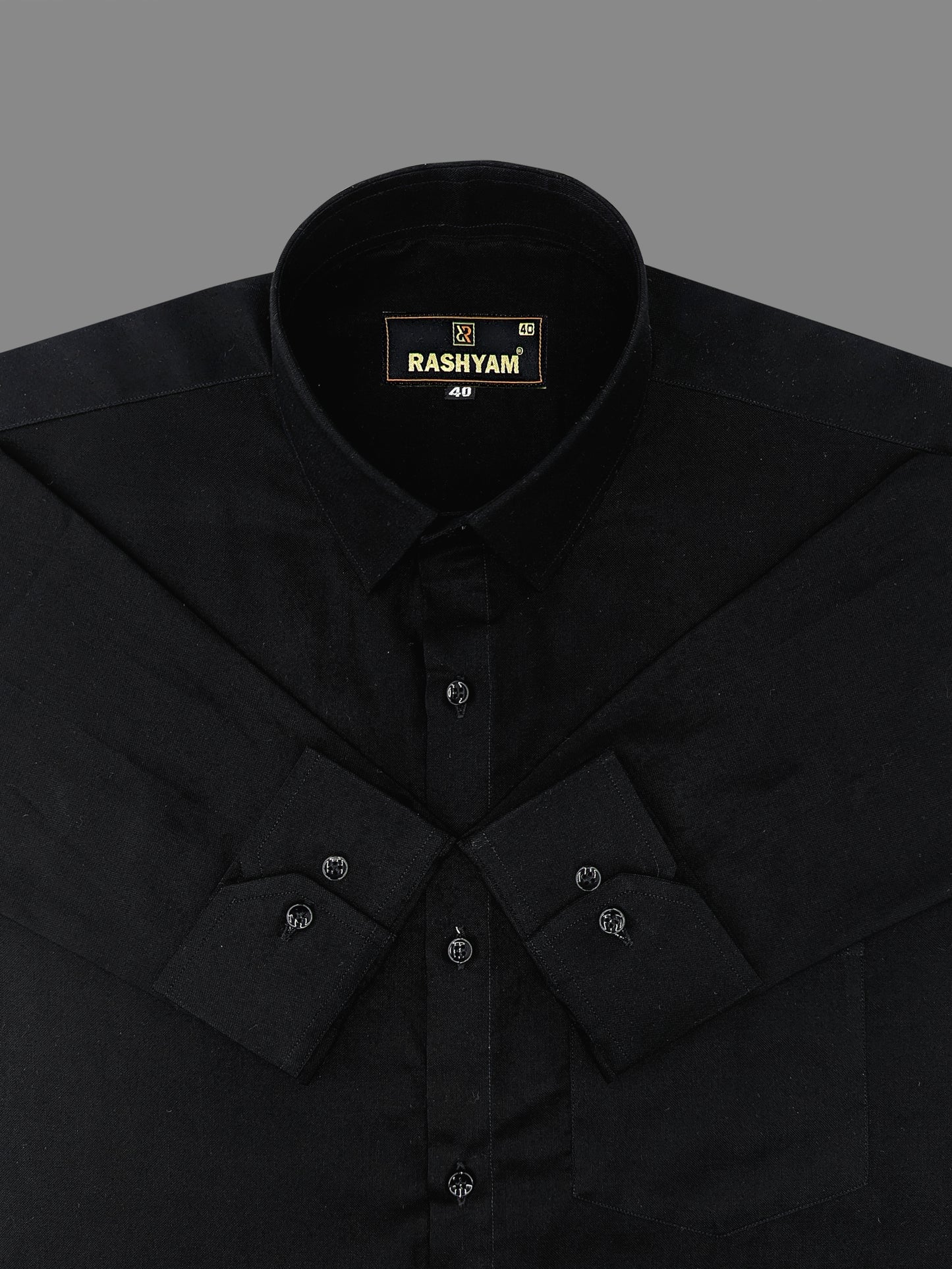 Black Supper Soft Premium Giza Cotton Formal Shirt