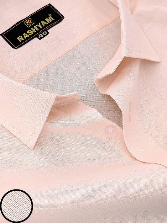 Rose Gold Luxurious Italian Linen Shirt