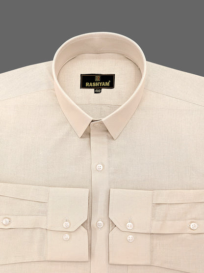 Barboni Brown Luxurious Italian Linen Shirt