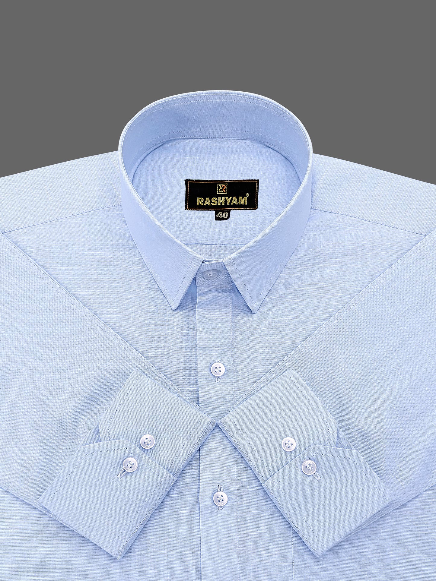 Italian Premium Linen Light Blue Formal shirt for men