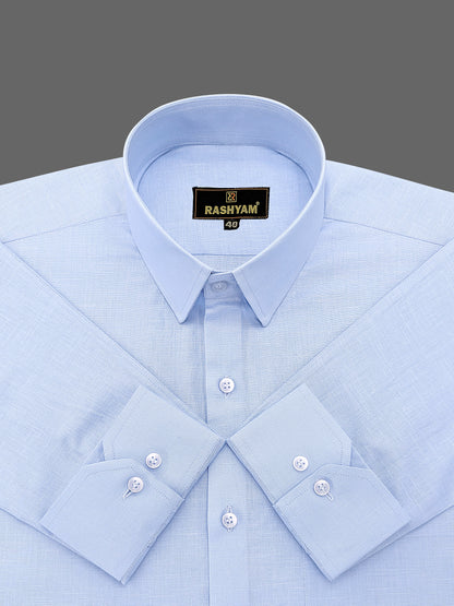 Italian Premium Linen Light Blue Formal shirt for men