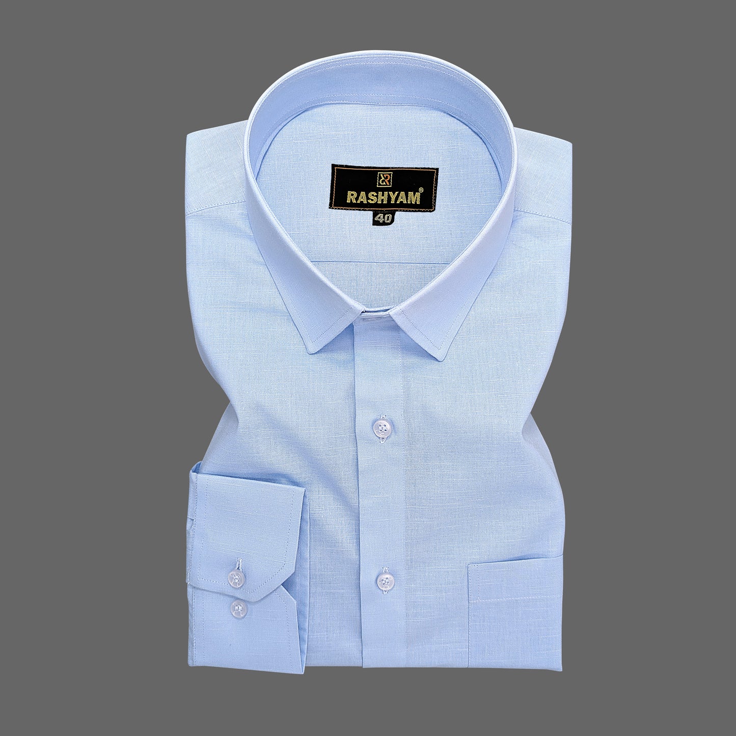 Italian Premium Linen Light Blue Formal shirt for men