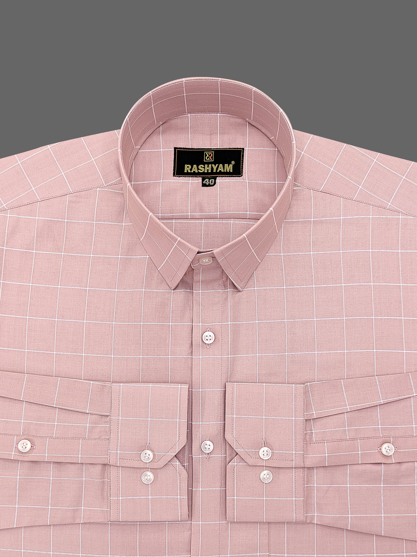 Cassino Cavern Pink Luxurious Soft Cotton Formal Shirt For Men