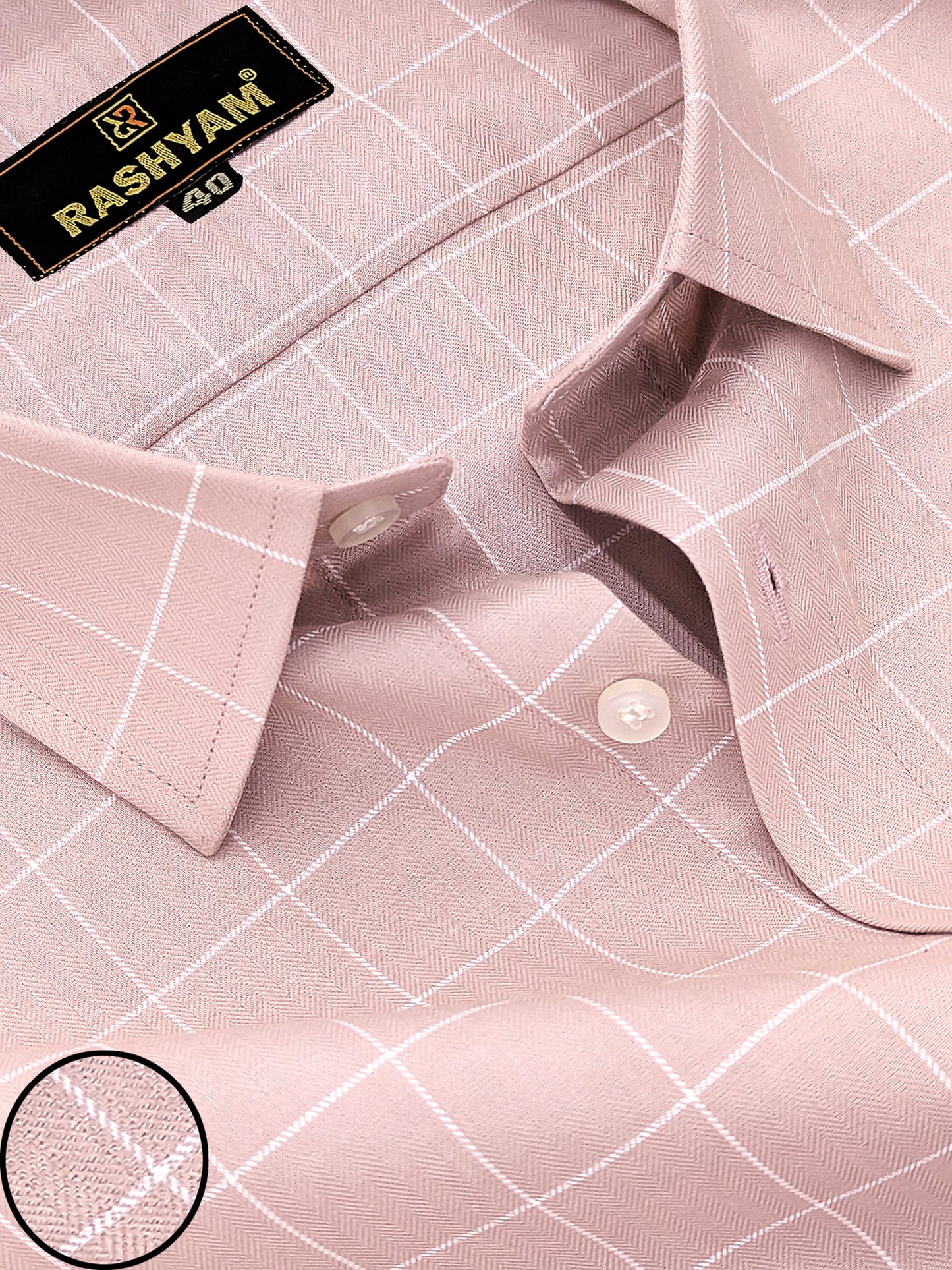 Cassino Cavern Pink Luxurious Soft Cotton Formal Shirt For Men