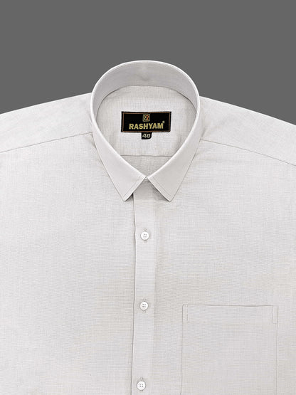 Light Grey Luxurious Italian Linen Shirt for men