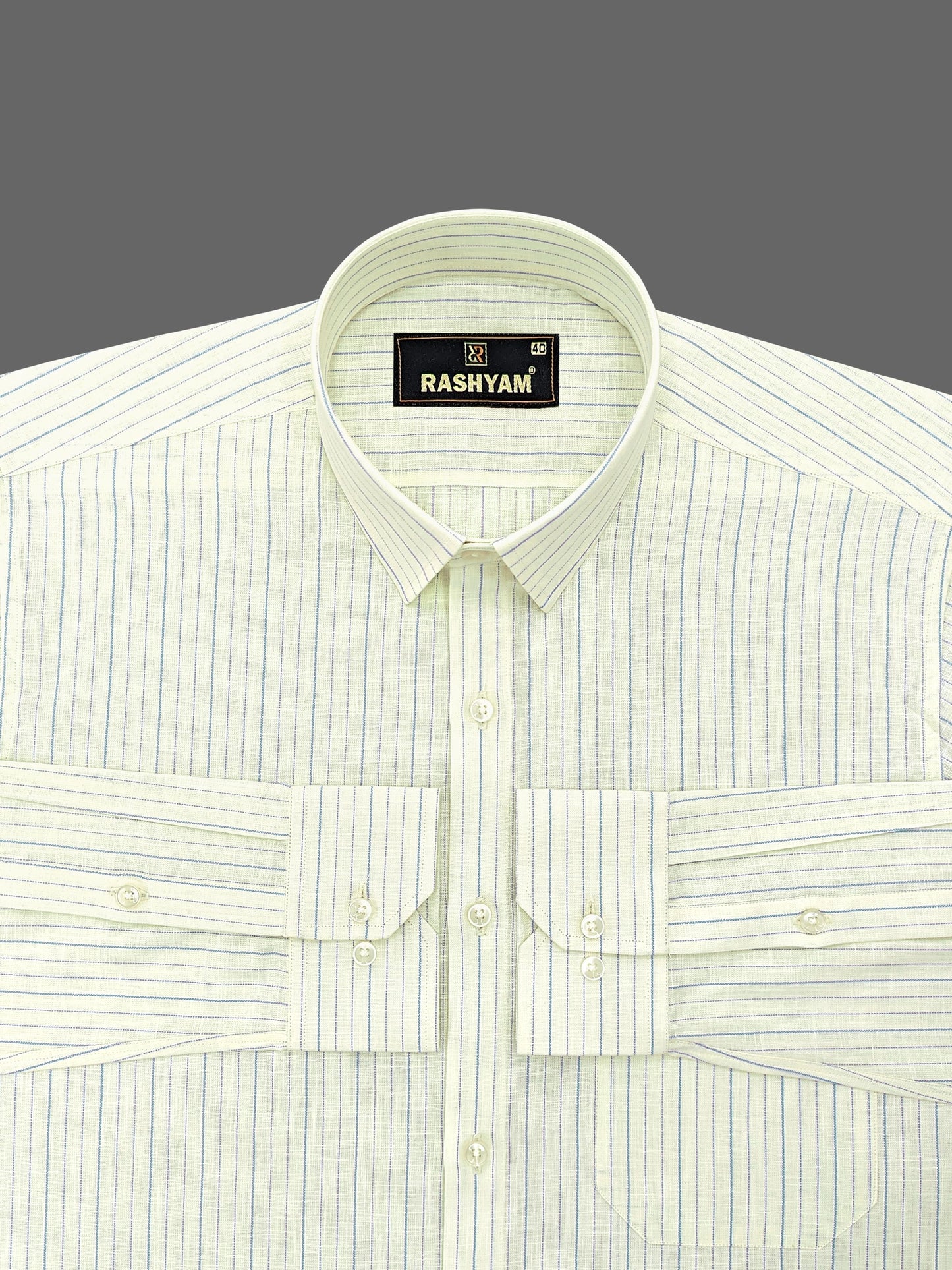 Lemon yellow linen shirt
