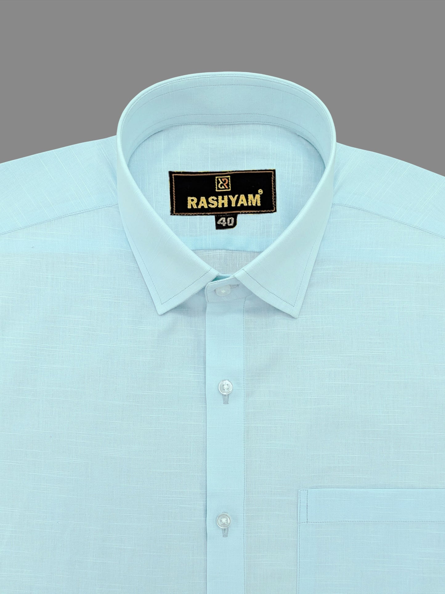 Cyan Blue Luxurious Italian Linen Shirt