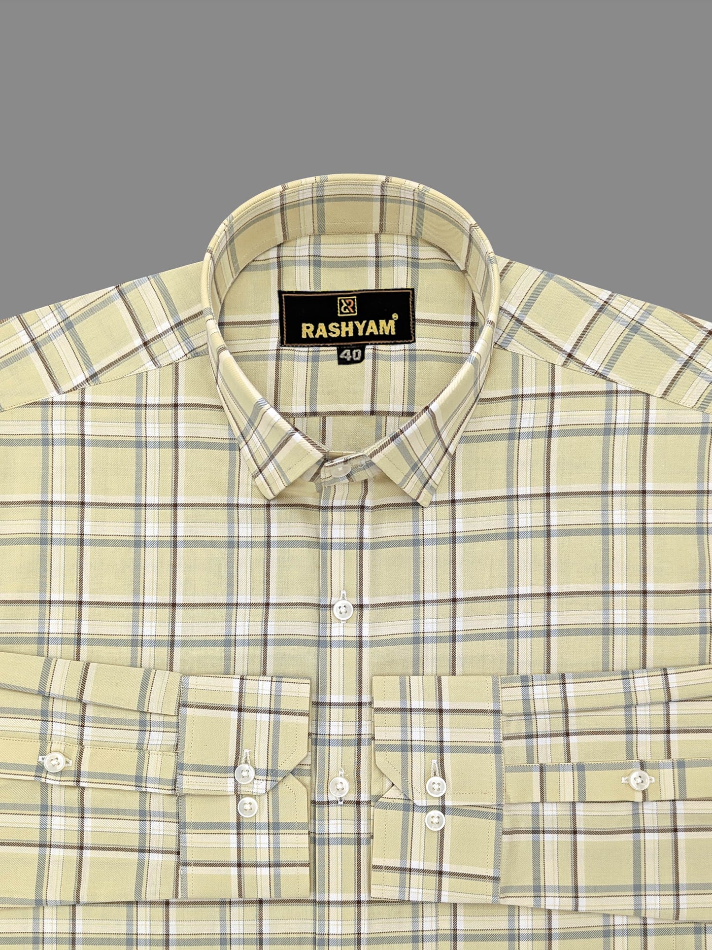 Sevilla Roman Brown Multi Checks Premium Oxford Cotton Shirt For Men